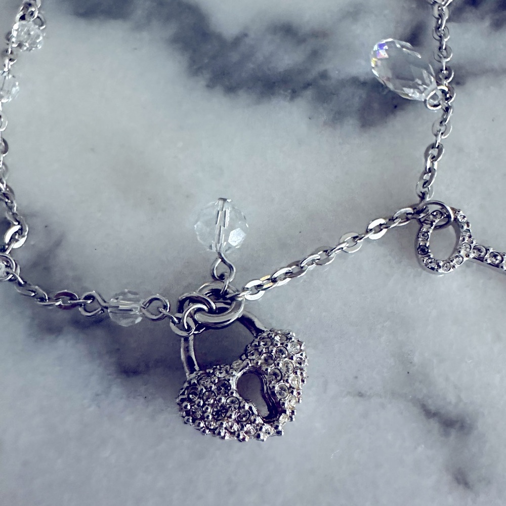 Swarovski crystal charm bracelet